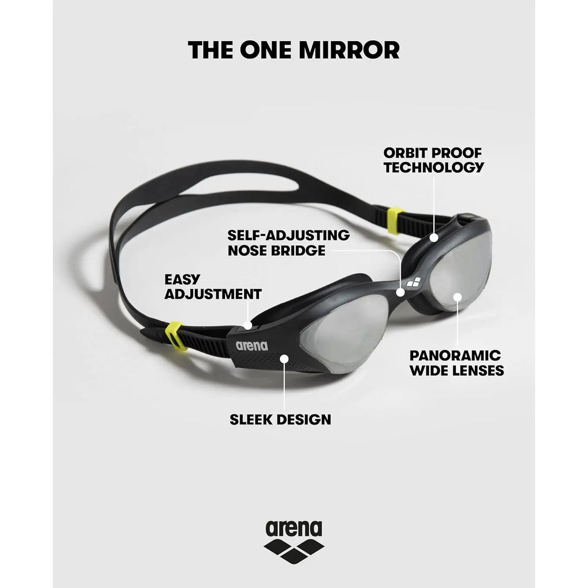 Occhiali - Occhialini ARENA Unisex the one mirror Nero ARENA Angolo dello Sport