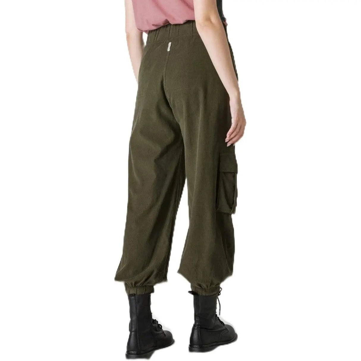 Pantalone DEHA Donna CARGO VELLUTO Verde