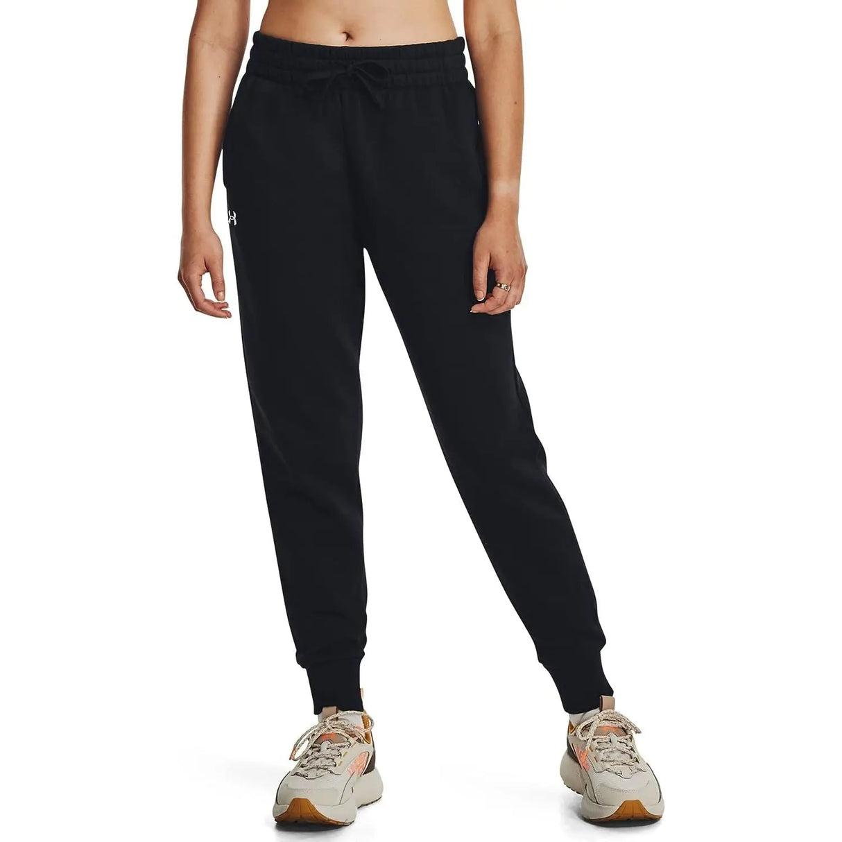Pantalone Felpa UNDER ARMOUR Donna RIVAL Nero