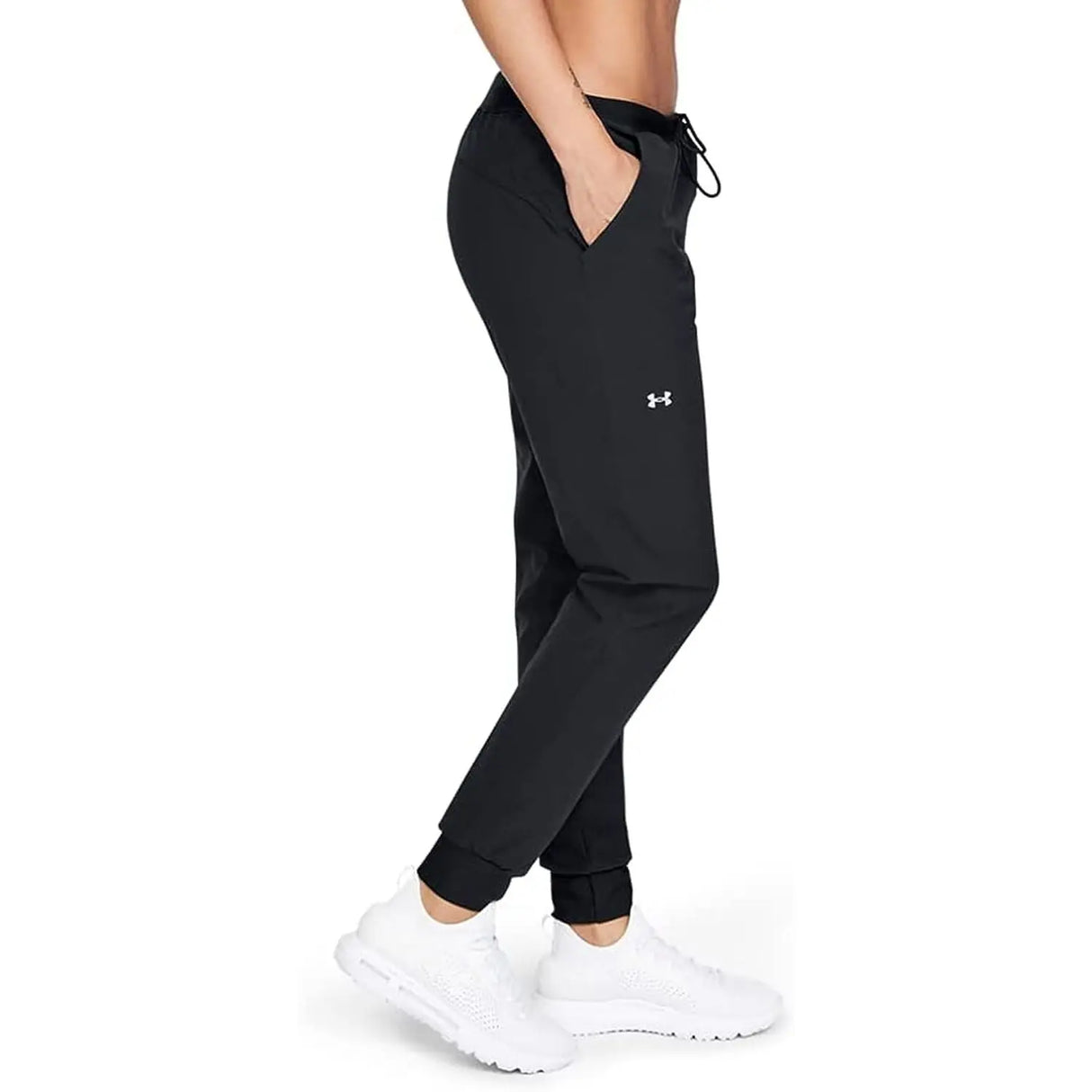 Pantalone Sportivo UNDER ARMOUR Donna SPORT WOVEN Nero