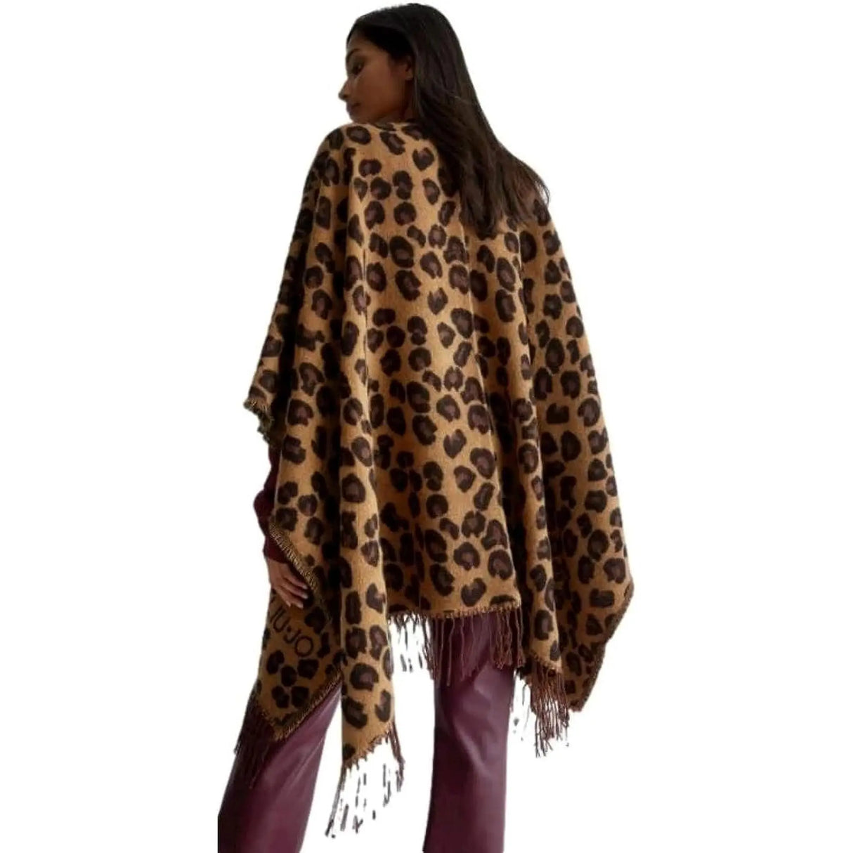 Poncho LIU JO Donna JACQUARD Marrone