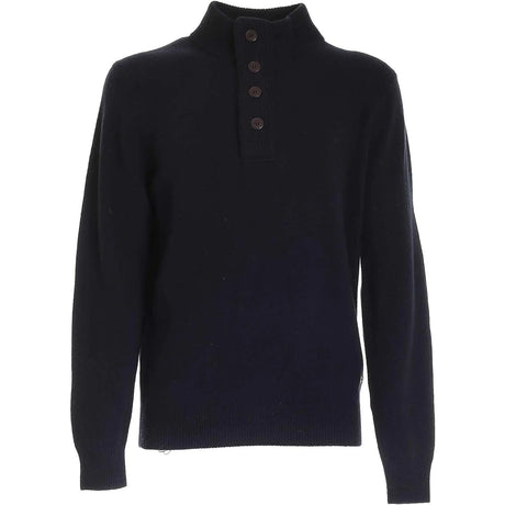 Pullover BARBOUR Uomo essential patch half zip Navy