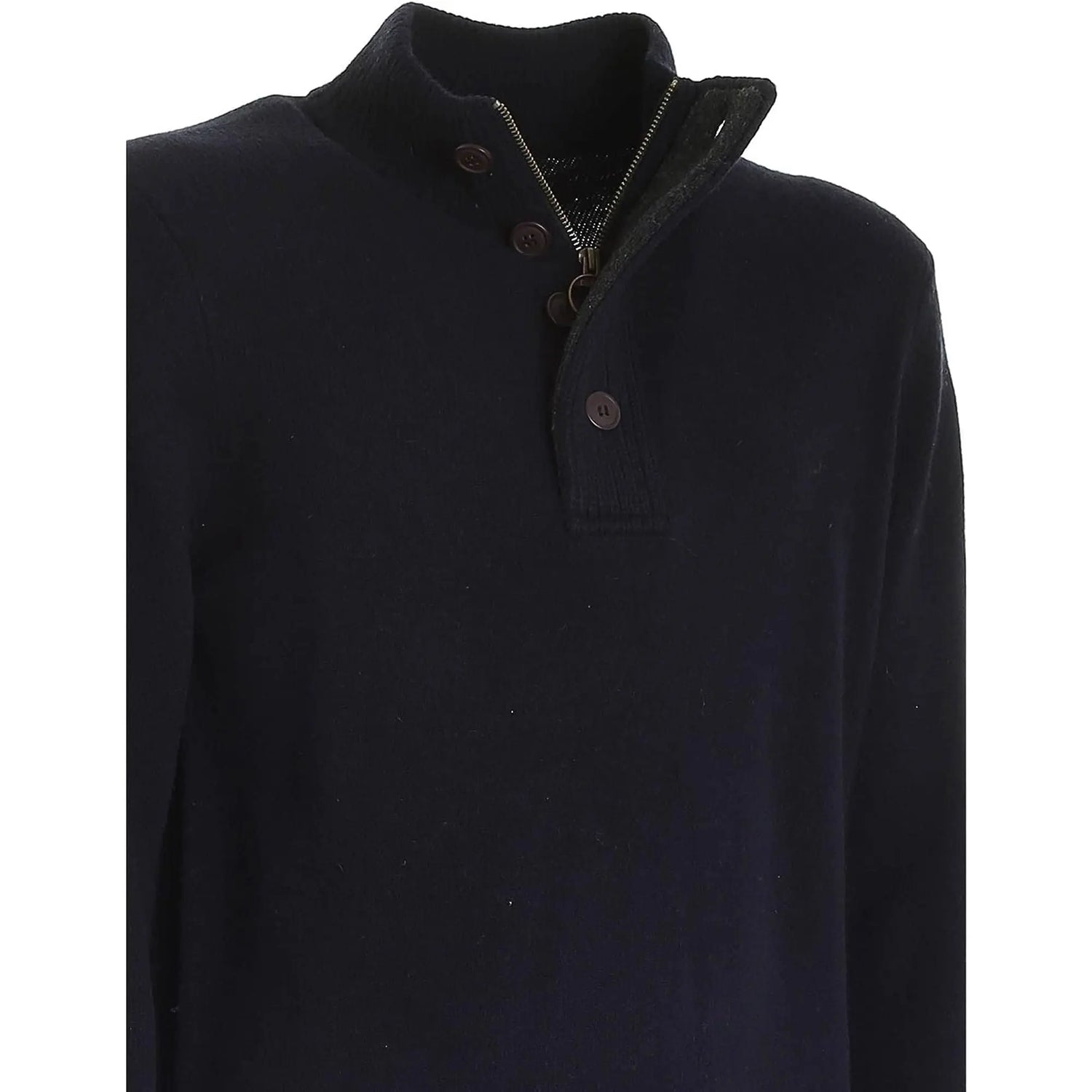 Pullover BARBOUR Uomo essential patch half zip Navy