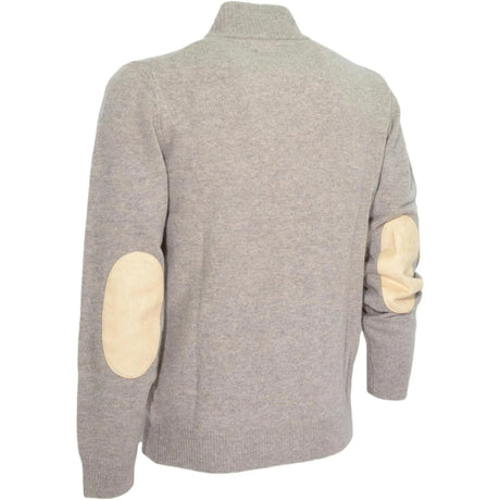 Pullover BARBOUR Uomo essential patch zip Beige