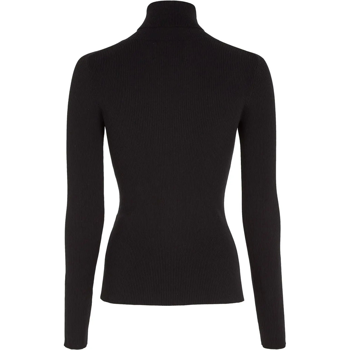 Pullover CALVIN KLEIN Donna badge roll neck Nero