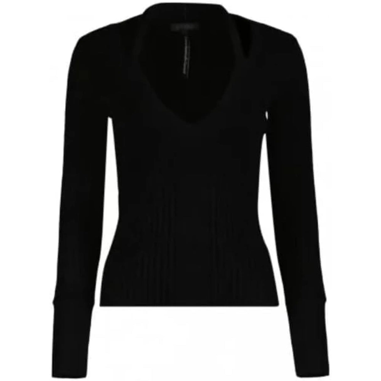 Felpa GUESS Donna LS VN ALINE Nero