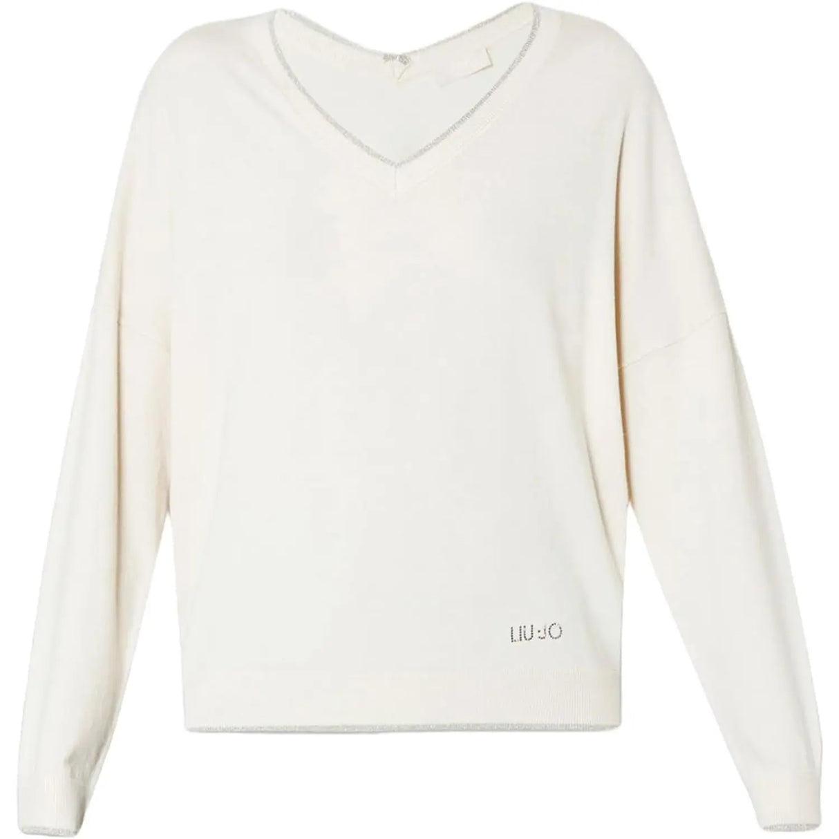 Pullover LIU JO Donna CHIUSA M/L V OVER Bianco