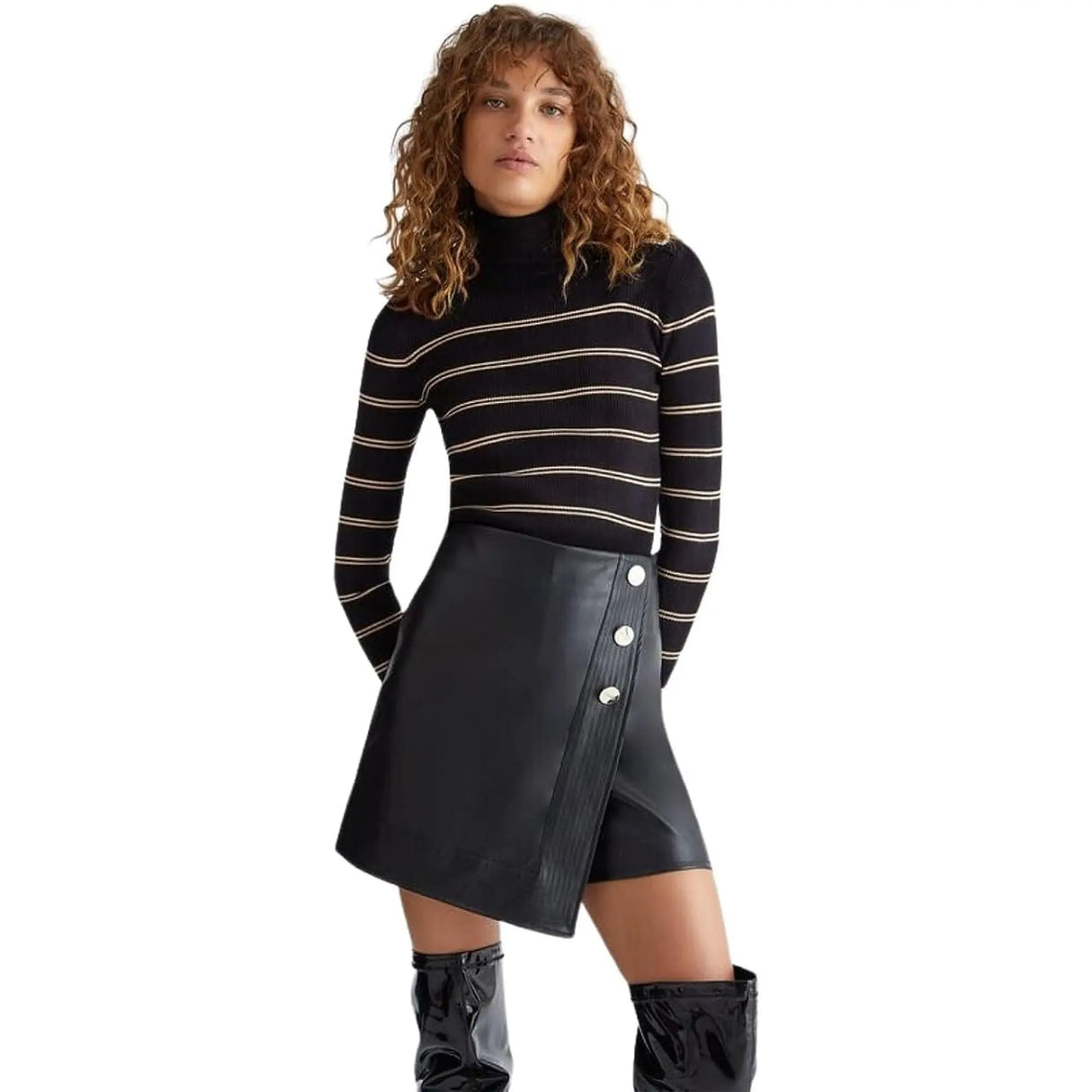 Pullover LIU JO Donna ECS MAGLIA CHIUSA M/L DOLCEVIT Nero