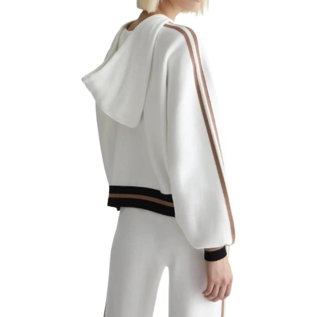 Pullover LIU JO Donna MAGLIA ZIPPATA M/L Bianco