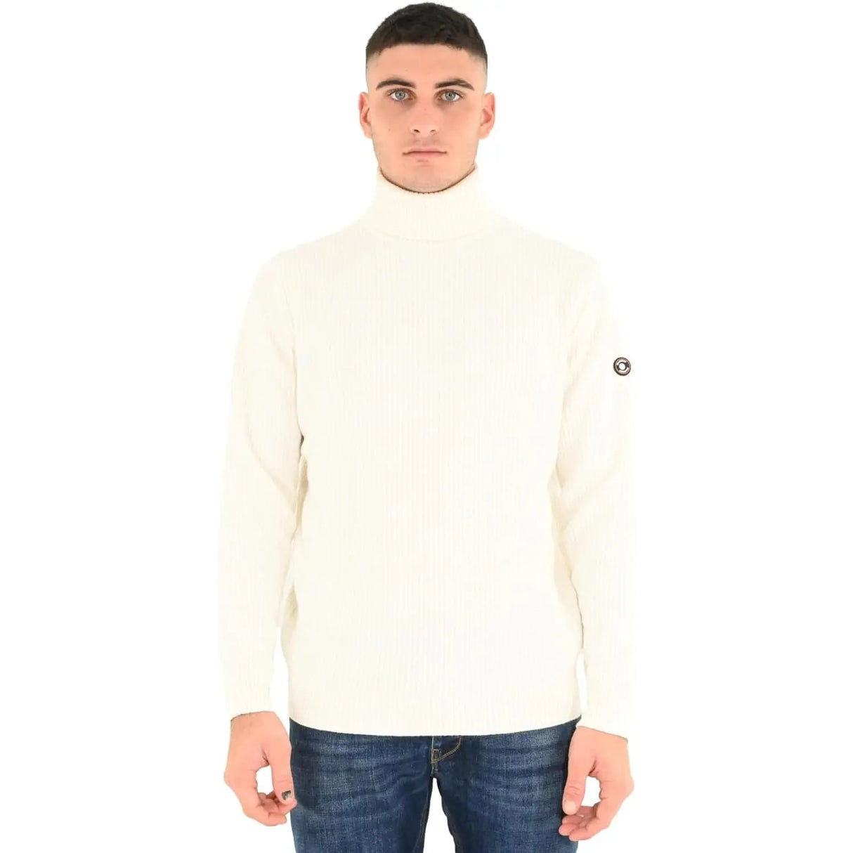 Pullover MARKUP Uomo D/V F.7 COSTA INGLESE TECH COMBED COTTON Bianco