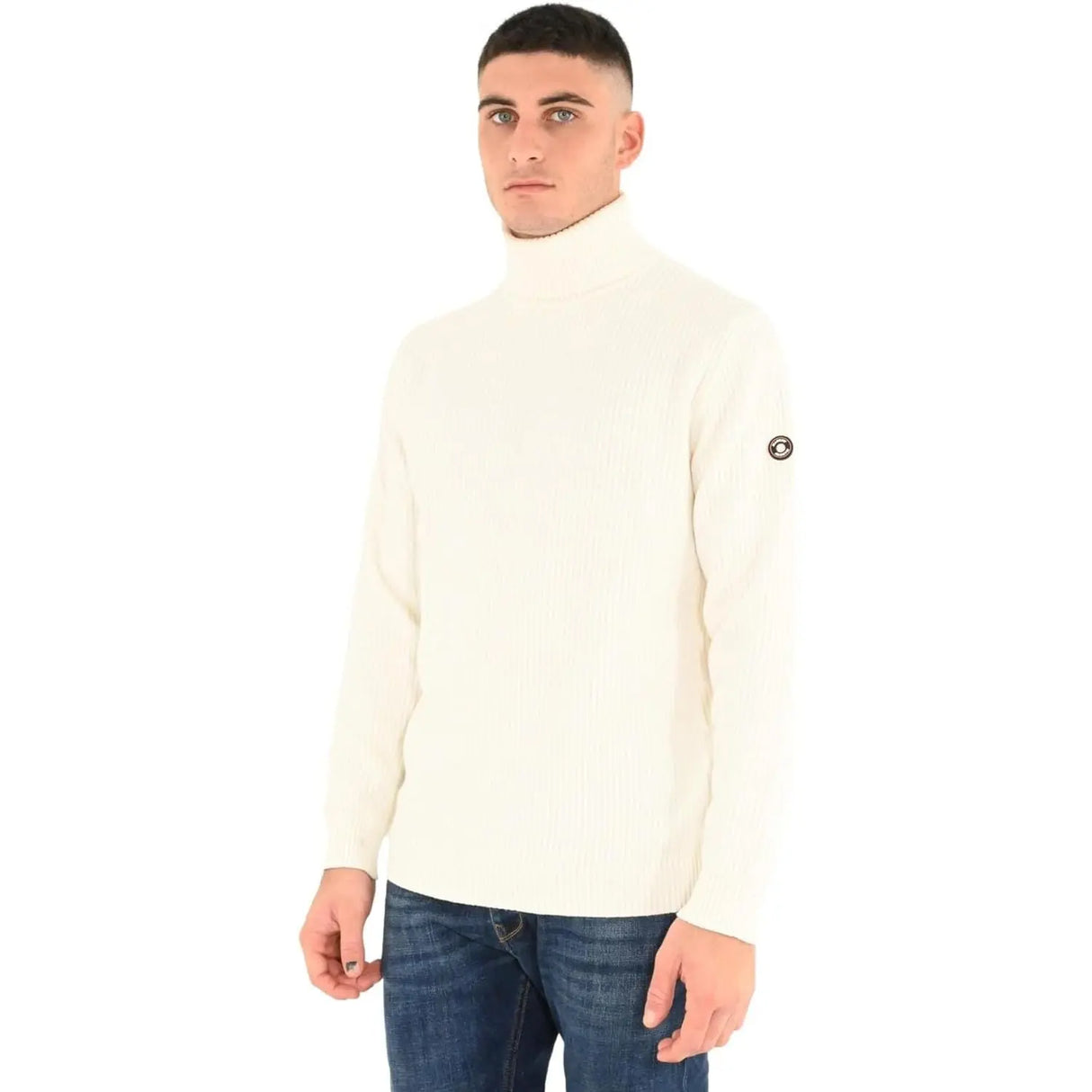 Pullover MARKUP Uomo D/V F.7 COSTA INGLESE TECH COMBED COTTON Bianco