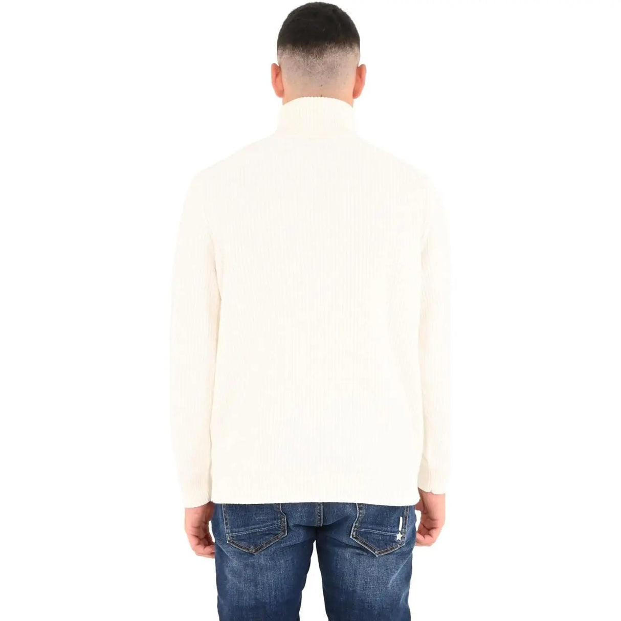 Pullover MARKUP Uomo D/V F.7 COSTA INGLESE TECH COMBED COTTON Bianco