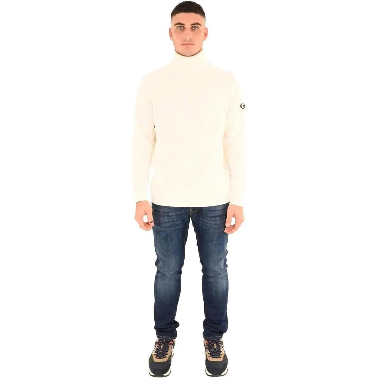 Pullover MARKUP Uomo D/V F.7 COSTA INGLESE TECH COMBED COTTON Bianco