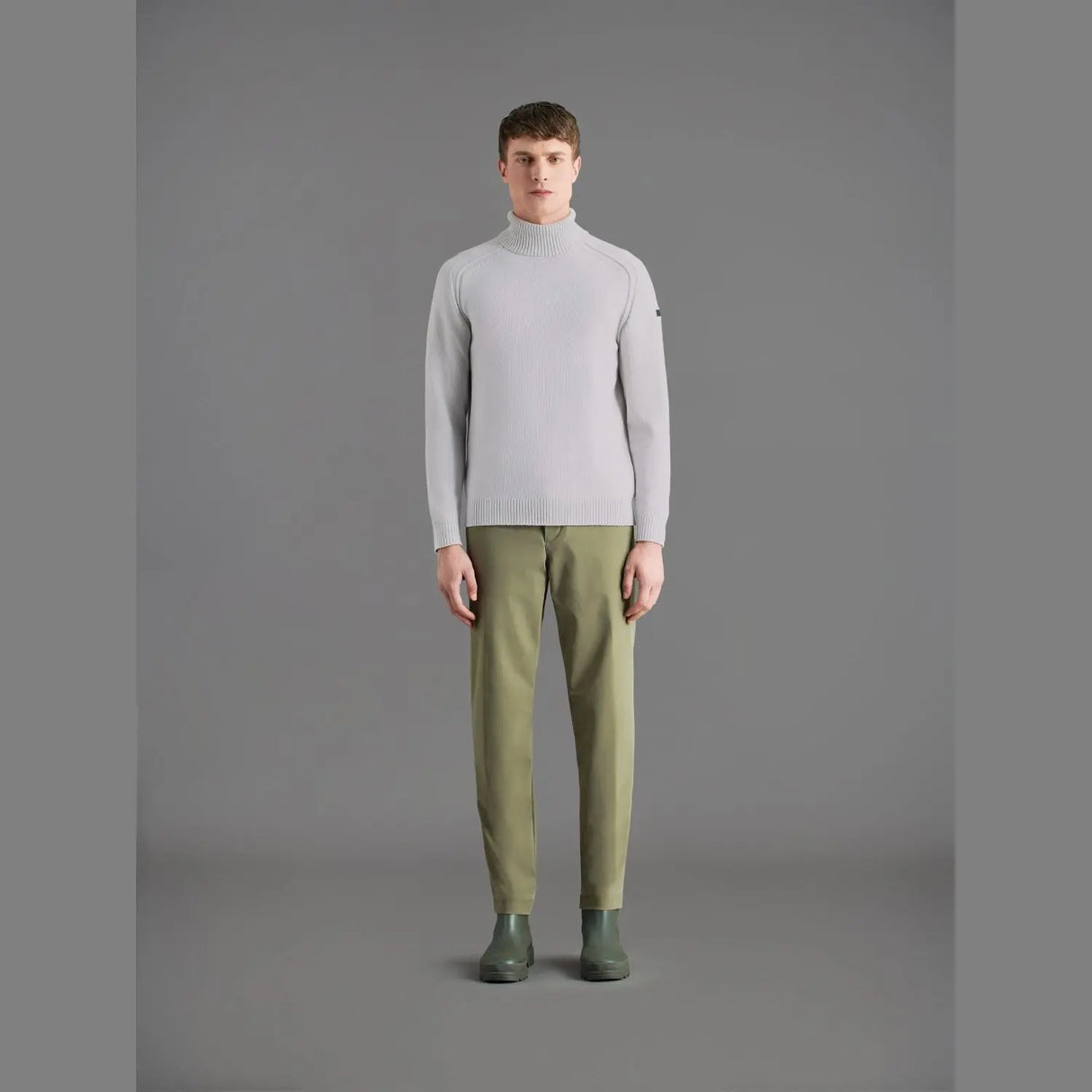 Pullover RRD Uomo COTTON PLAIN TURTLENECK Bianco