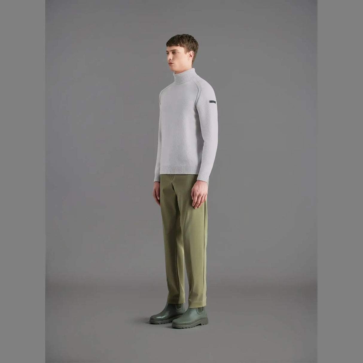 Pullover RRD Uomo COTTON PLAIN TURTLENECK Bianco