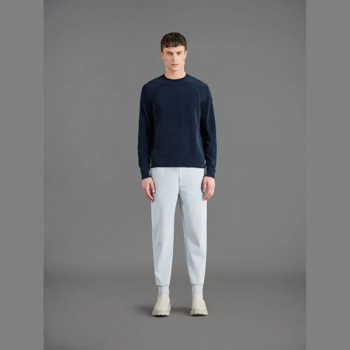 Pullover RRD Uomo VELVET ROUND Blu