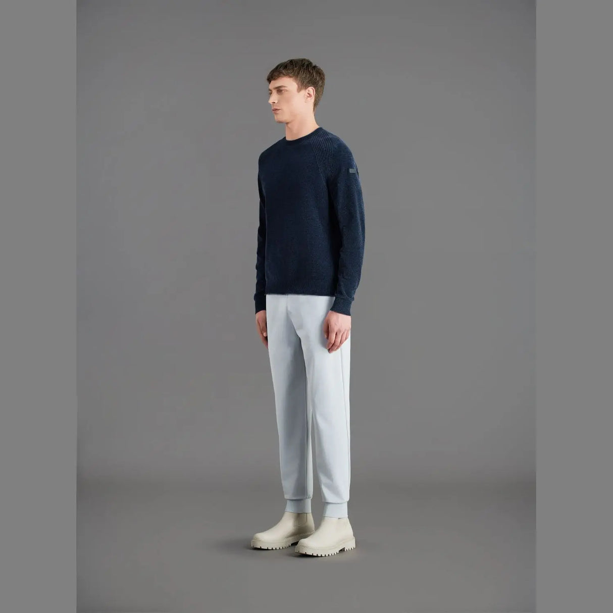 Pullover RRD Uomo VELVET ROUND Blu