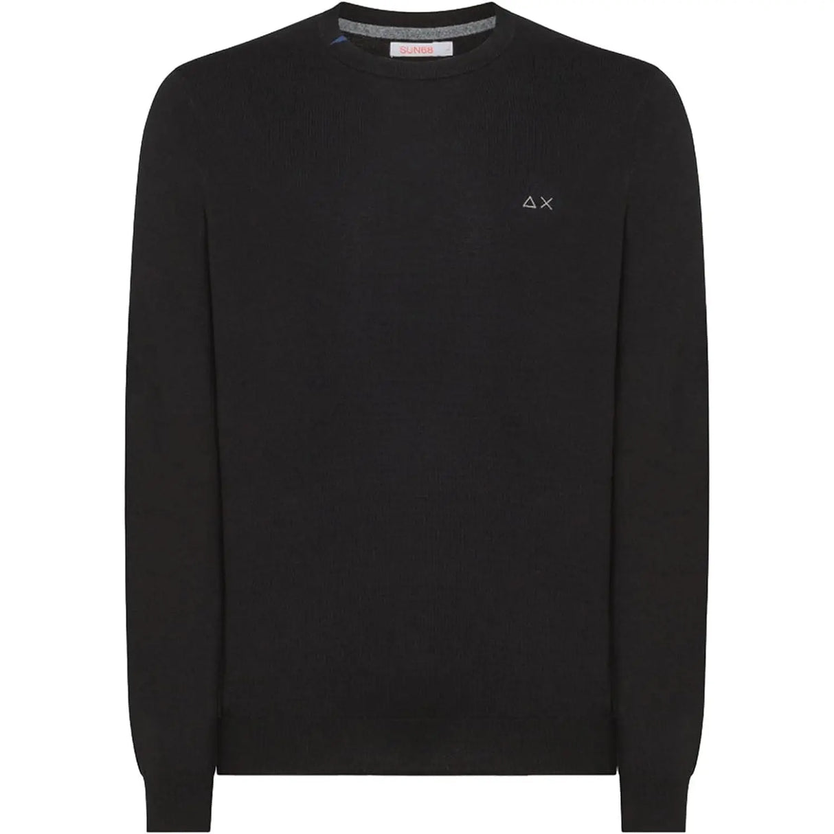 Pullover SUN 68 Uomo ROUND SOLID Nero SUN 68 Angolo dello Sport