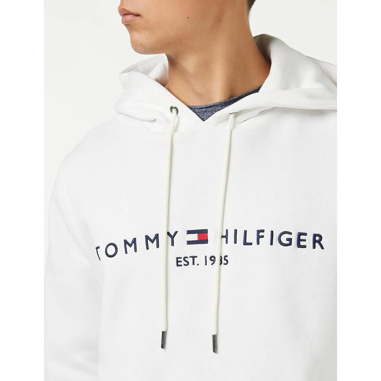 Pullover TOMMY HILFIGER Uomo LOGO Bianco