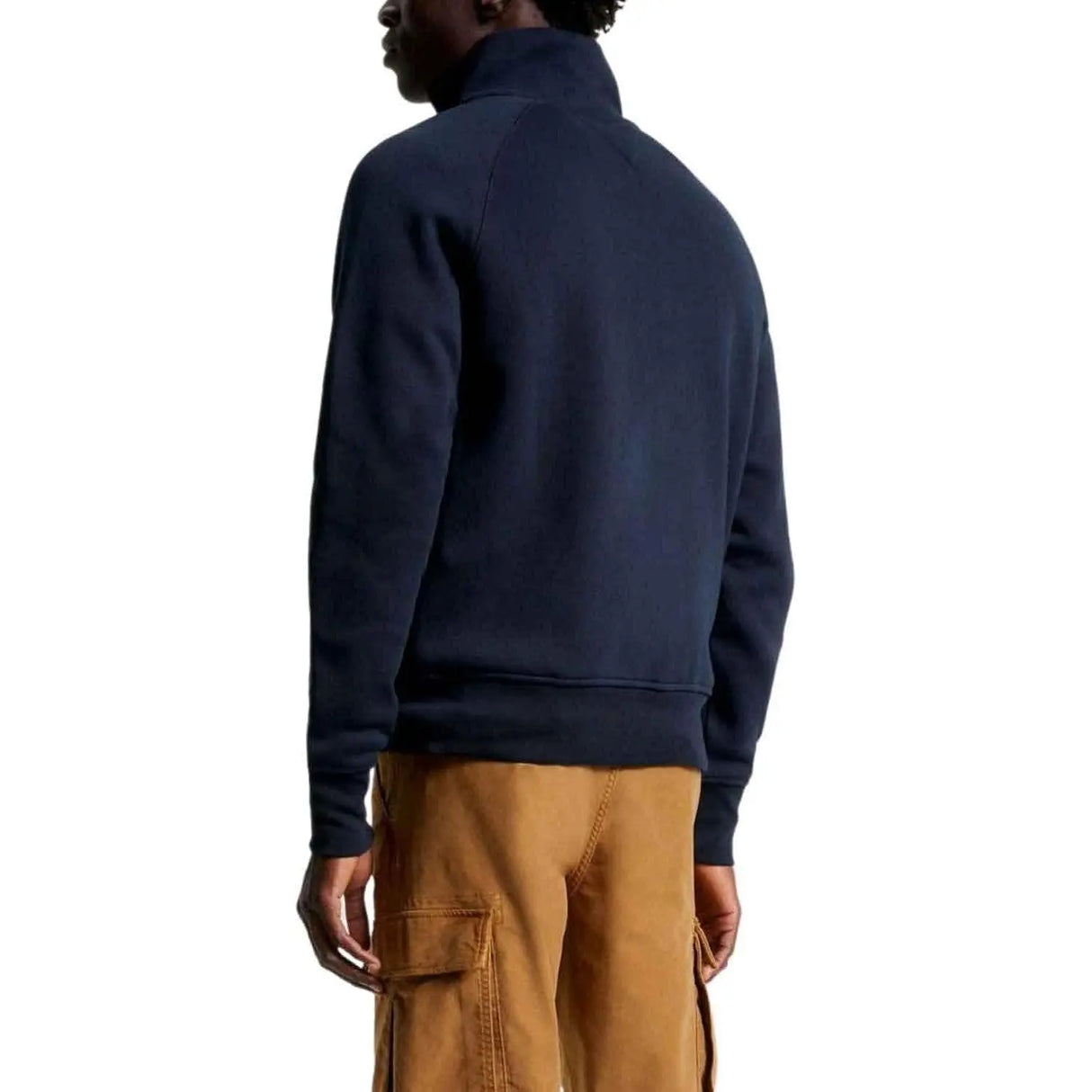 Pullover TOMMY HILFIGER Uomo MIX MEDIA ZIP THRU Blu
