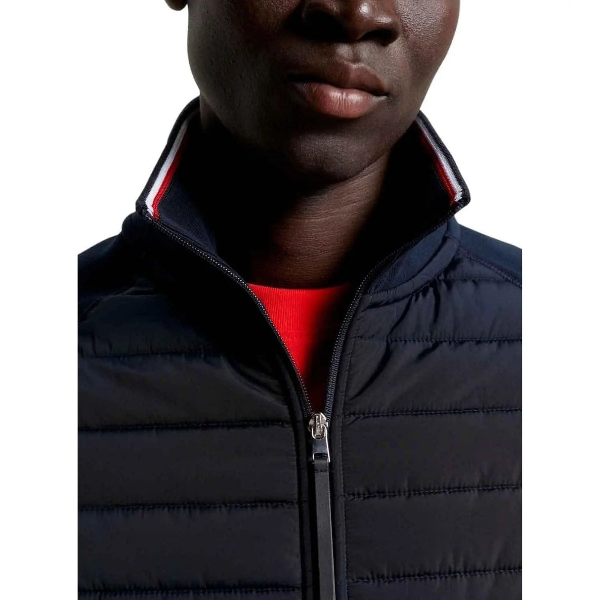 Pullover TOMMY HILFIGER Uomo MIX MEDIA ZIP THRU Blu