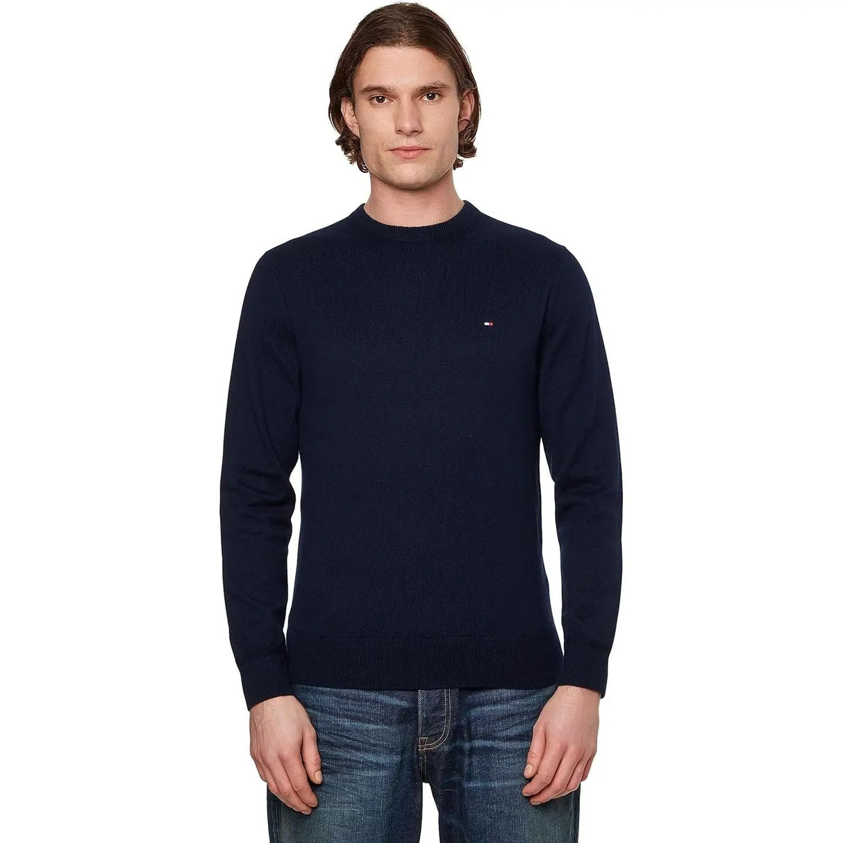 Pullover TOMMY HILFIGER Uomo PIMA ORG CTN CASHMER Blu