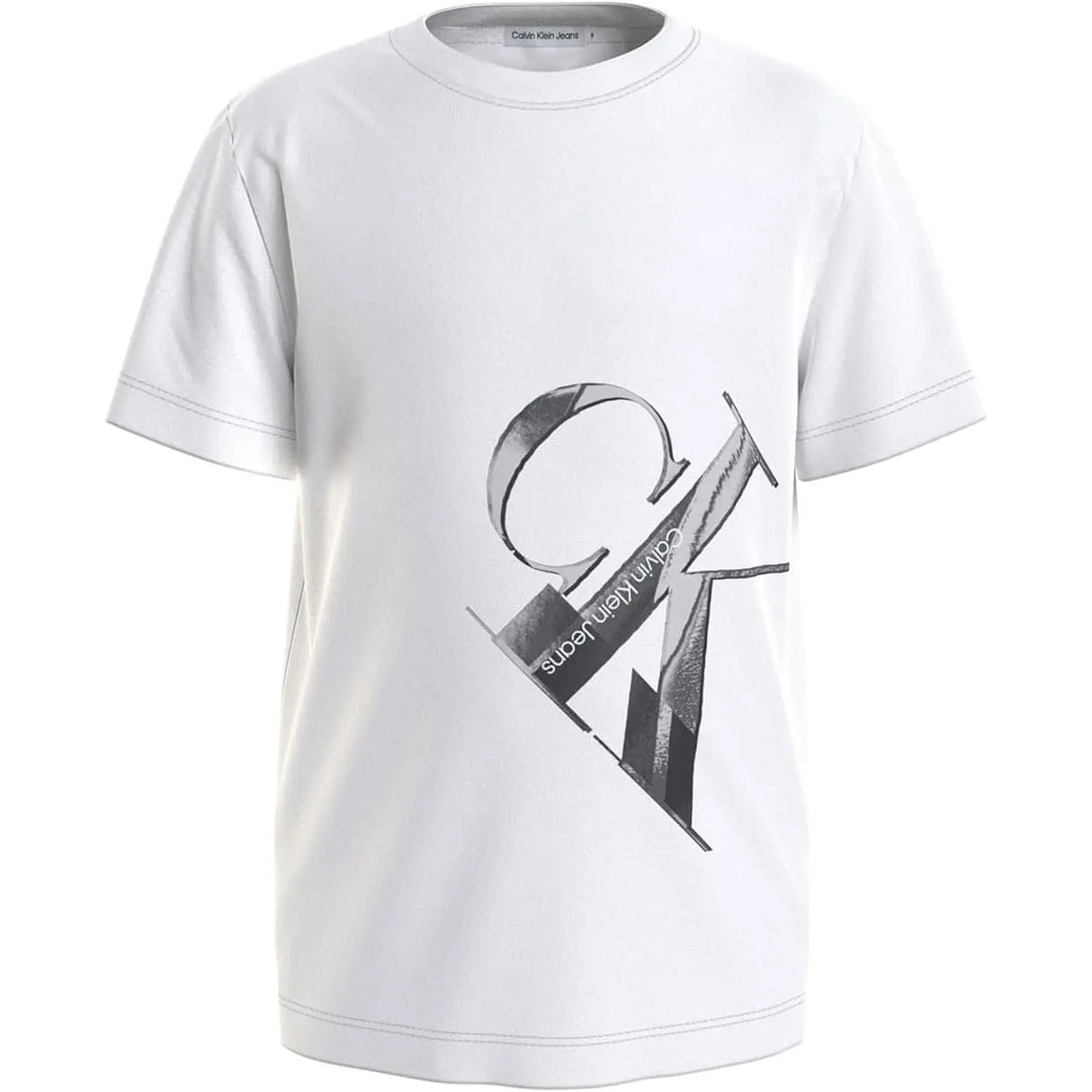 T-shirt CALVIN KLEIN Bambino HYPER REAL MONOGRAM Bianco
