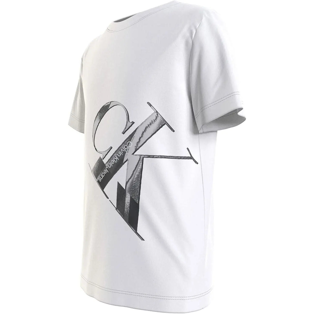 T-shirt CALVIN KLEIN Bambino HYPER REAL MONOGRAM Bianco