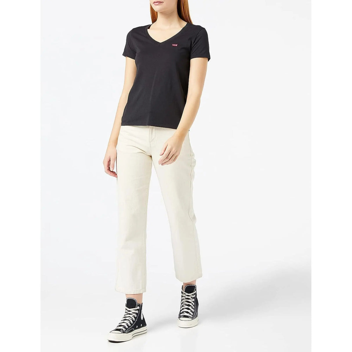 T-shirt LEVIS Donna PERFECT VNECK Nero