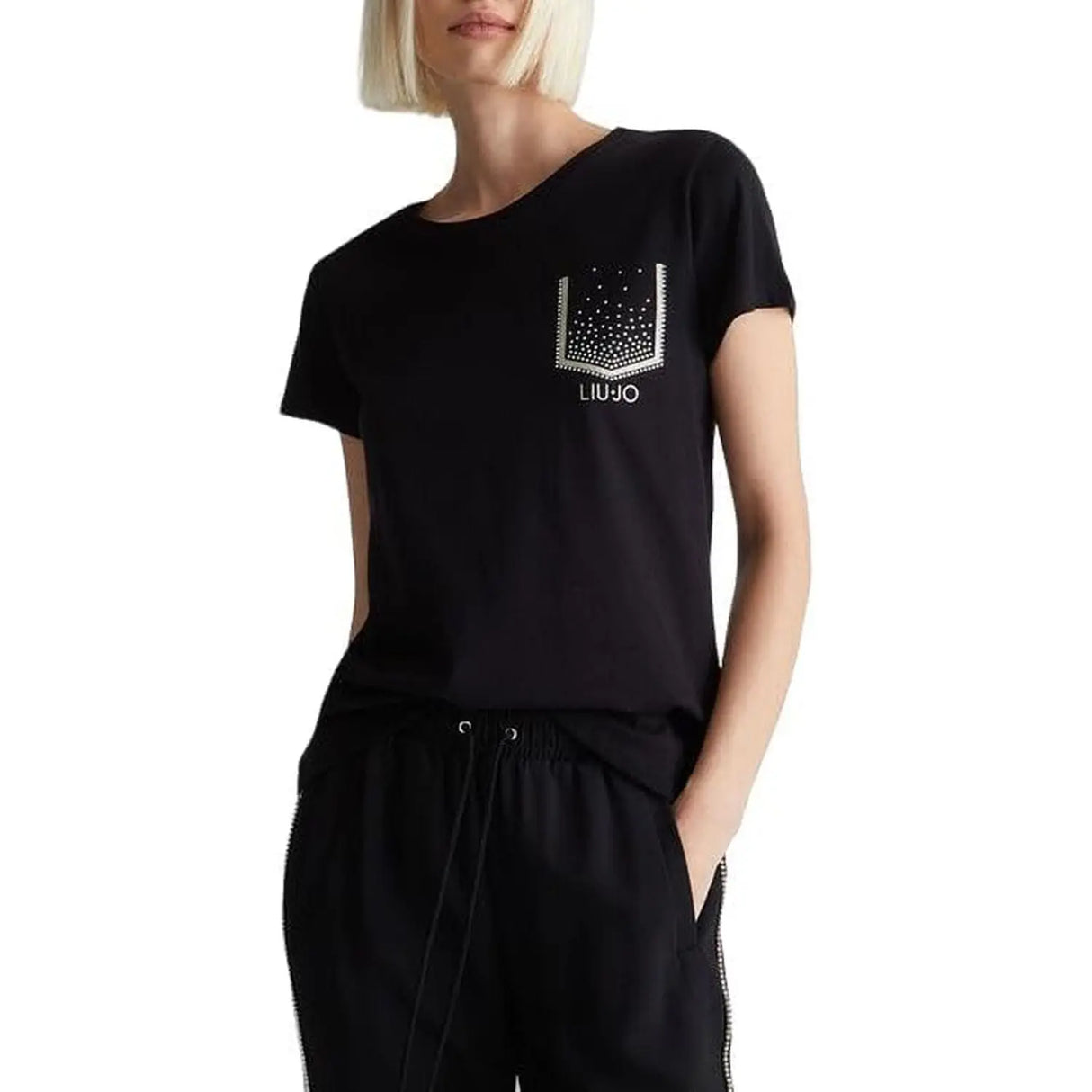 T-shirt LIU JO Donna M/C Nero