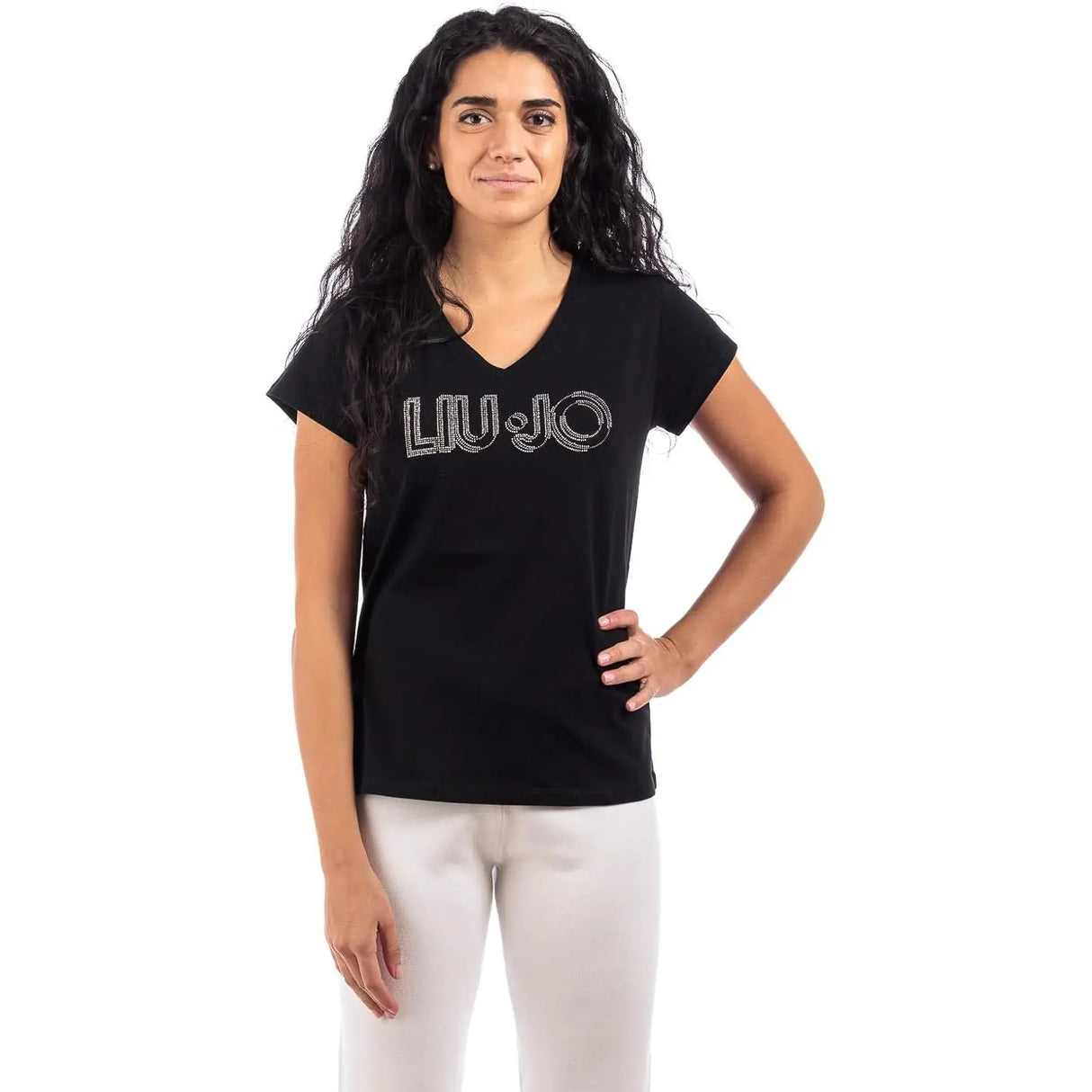 T-shirt LIU JO Donna M/C Nero