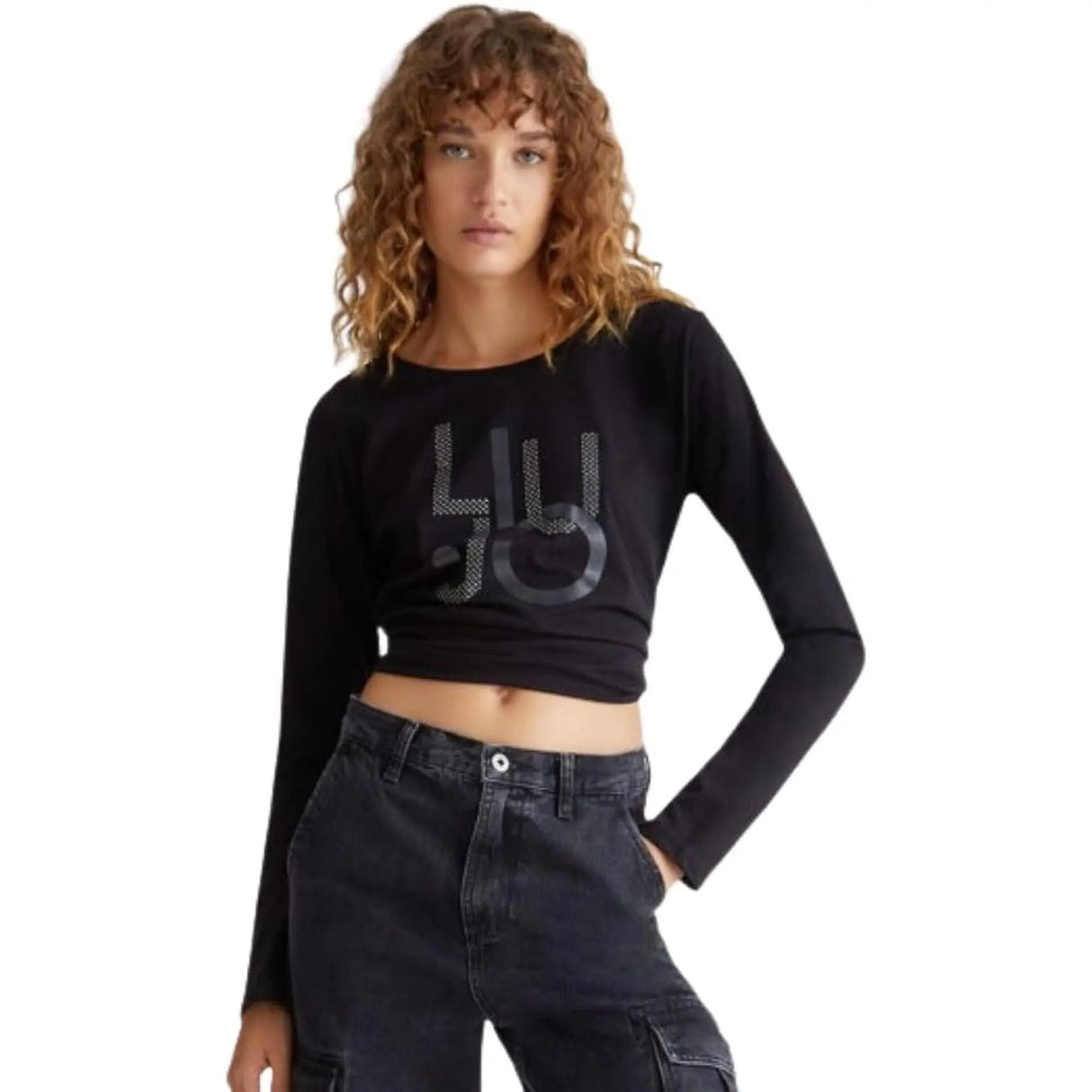 T-shirt LIU JO Donna M/L Nero
