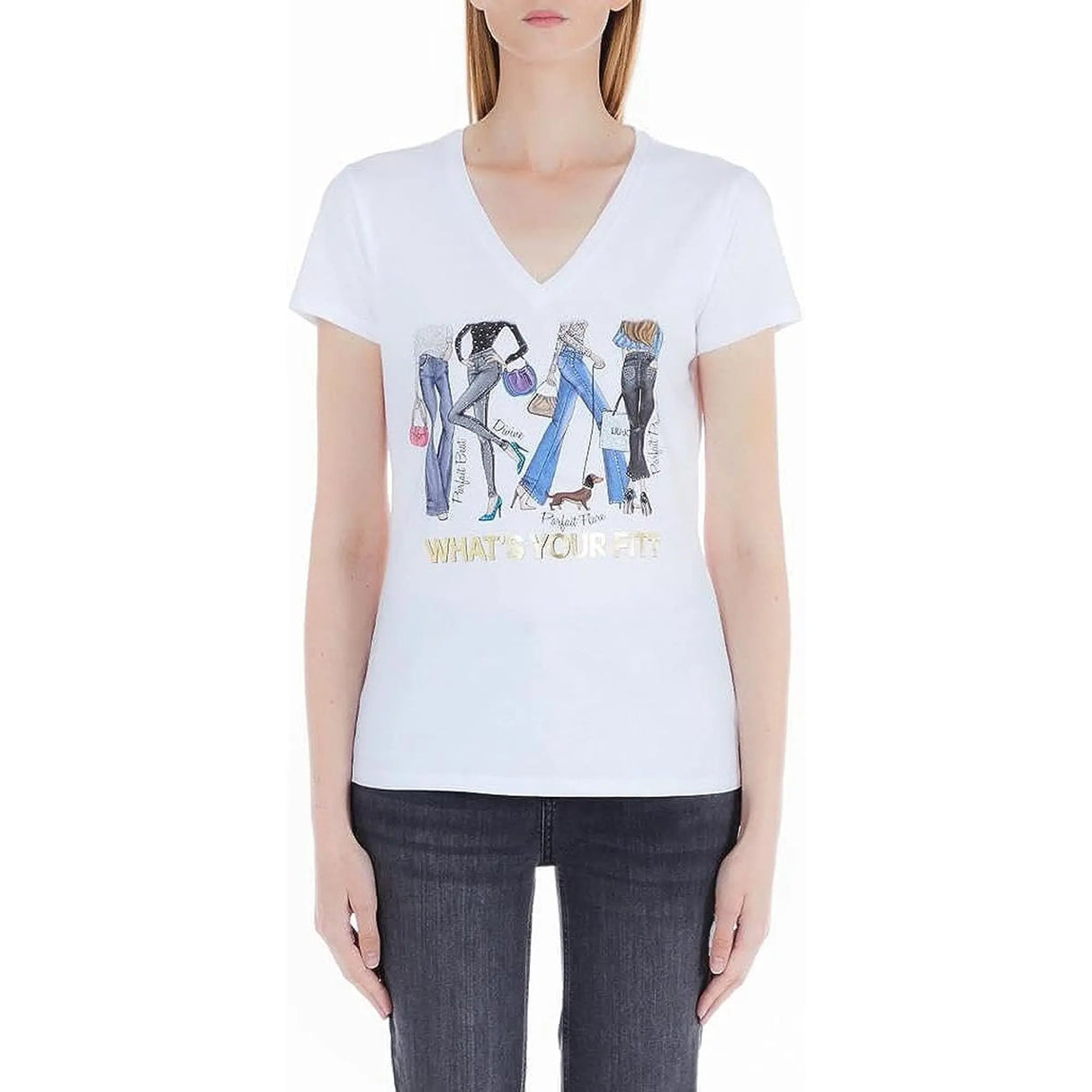 T-shirt LIU JO Donna MODA MC Bianco