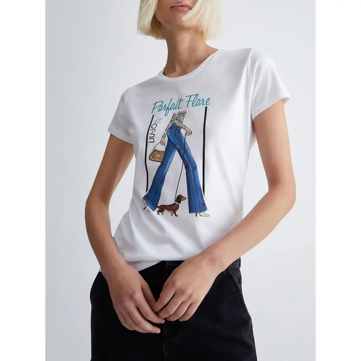 T-shirt LIU JO Donna moda mc Bianco