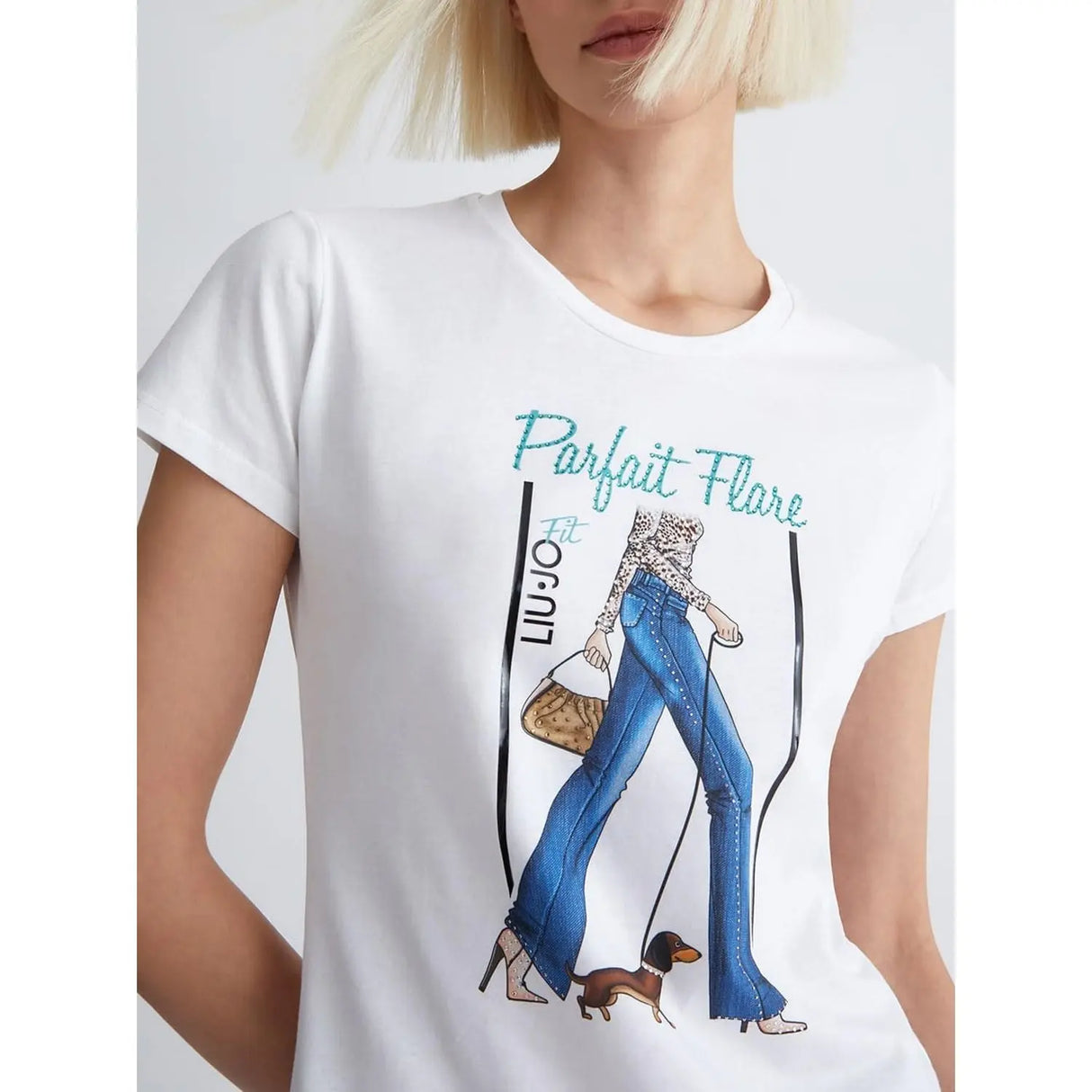 T-shirt LIU JO Donna moda mc Bianco
