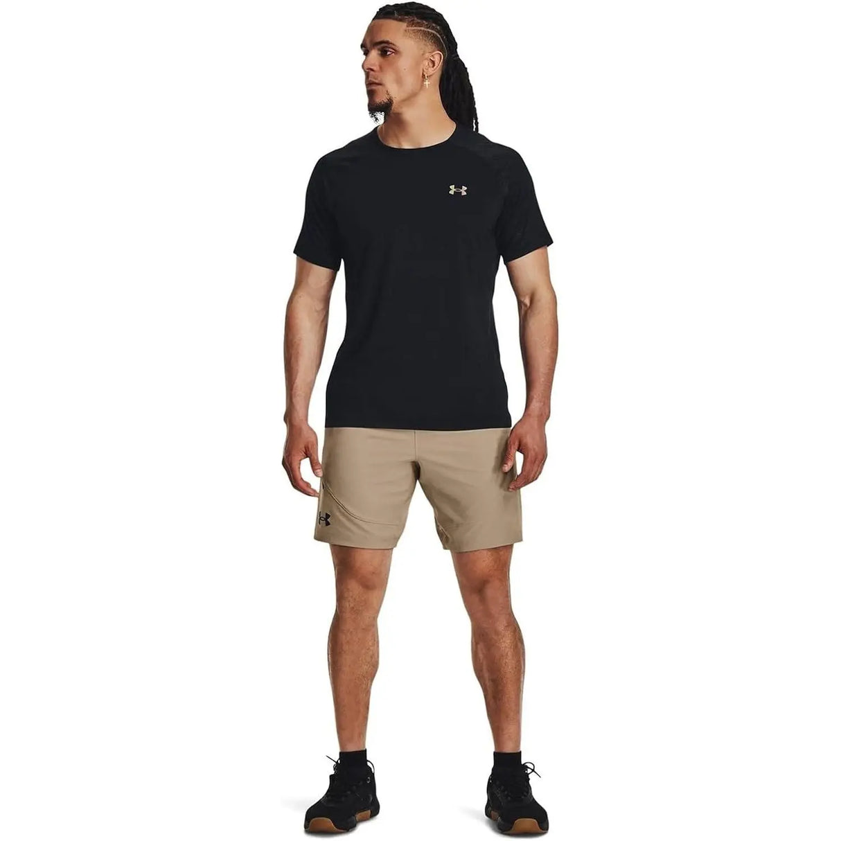 T-shirt Sportiva UNDER ARMOUR Uomo RUSH EMBOSS Nero