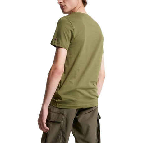 T-shirt TOMMY HILFIGER Uomo LOGO Verde