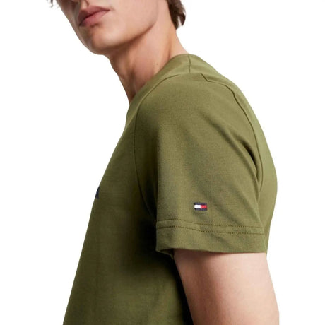 T-shirt TOMMY HILFIGER Uomo LOGO Verde