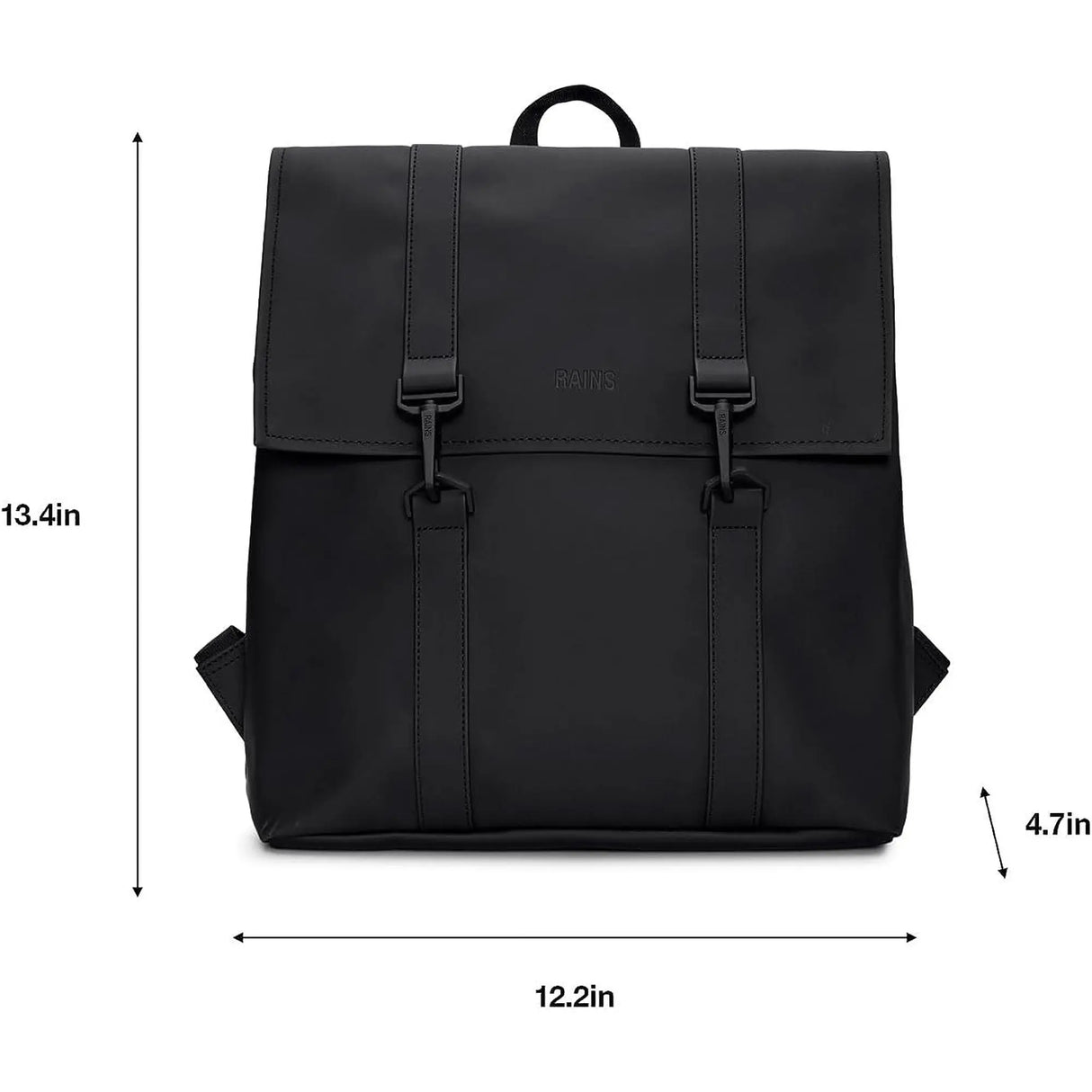 Zaino RAINS Unisex msn bag mini Nero