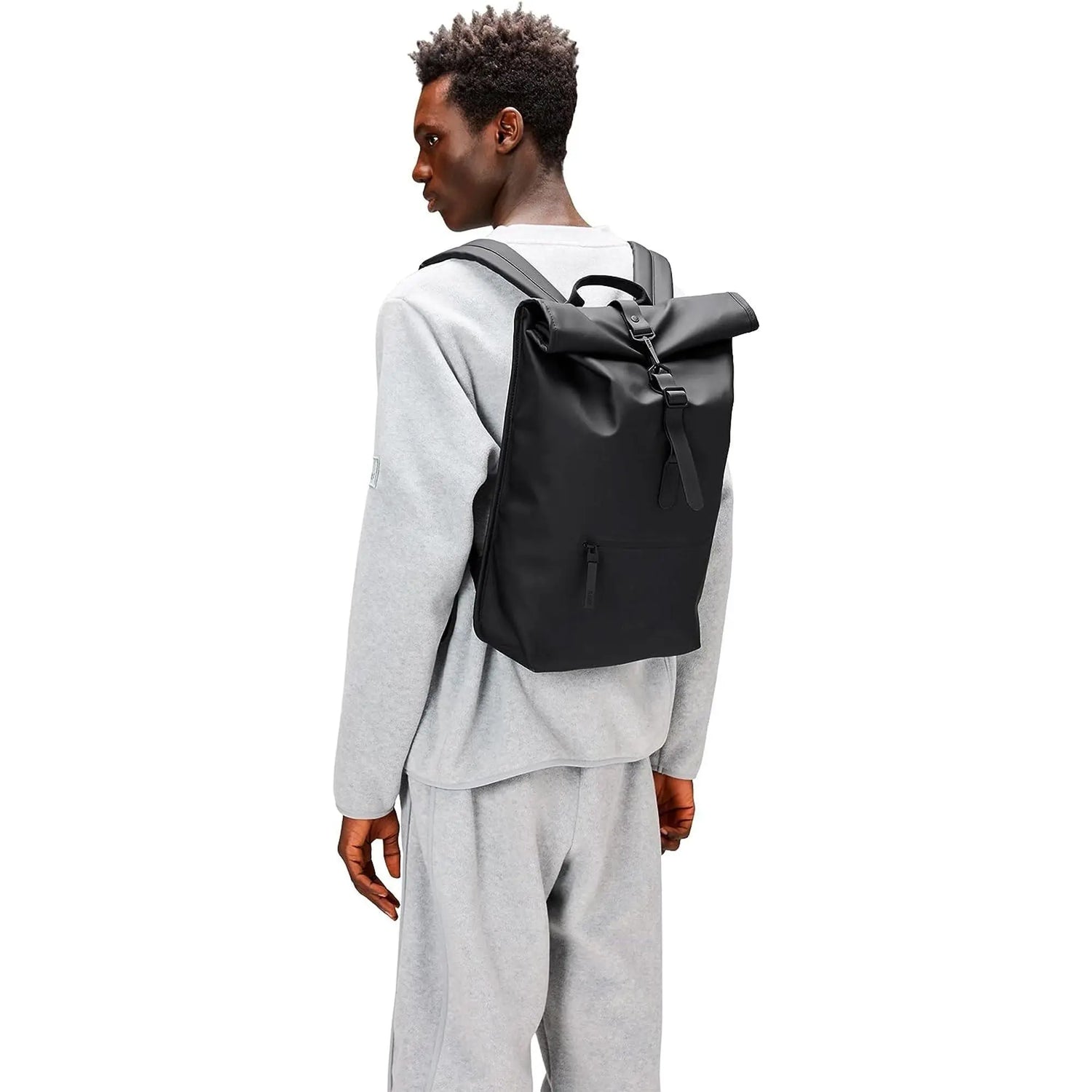 Zaino RAINS Unisex rootop rucksack Nero