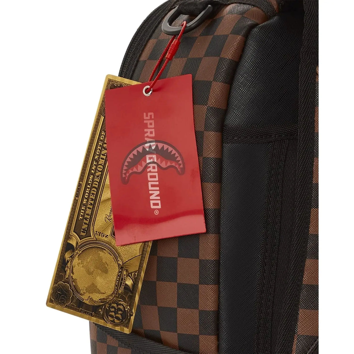 Zaino SPRAYGROUND Unisex sip side sharks Marrone