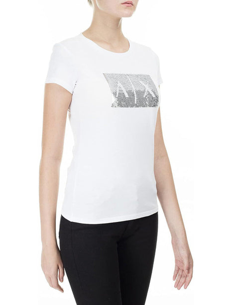 T-Shirt Armani Exchange Donna Bianco Armani  Angolo dello Sport