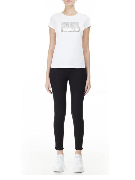 T-Shirt Armani Exchange Donna Bianco Armani  Angolo dello Sport