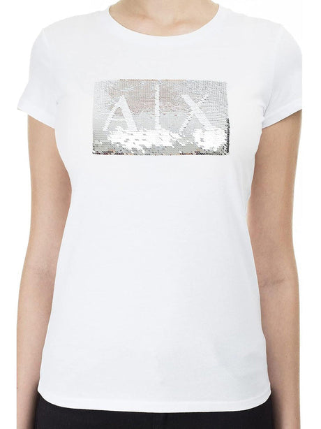 T-Shirt Armani Exchange Donna Bianco Armani  Angolo dello Sport