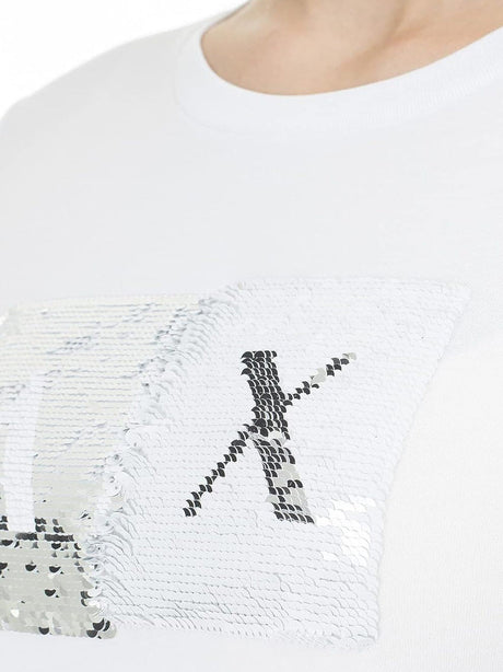 T-Shirt Armani Exchange Donna Bianco Armani  Angolo dello Sport