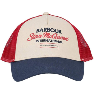 Cappello BARBOUR Uomo smq trucker Navy red stone