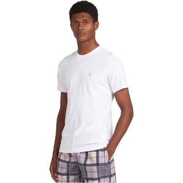 T-shirt BARBOUR Uomo tartan sports Bianco