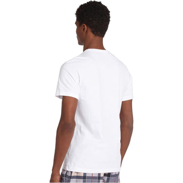 T-shirt BARBOUR Uomo tartan sports Bianco