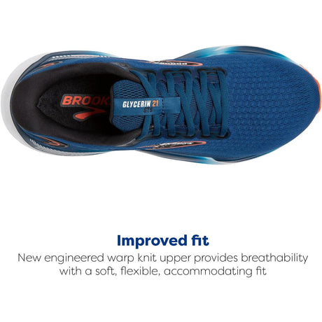 Scarpe Running BROOKS Uomo glycerin gts 21 Blu