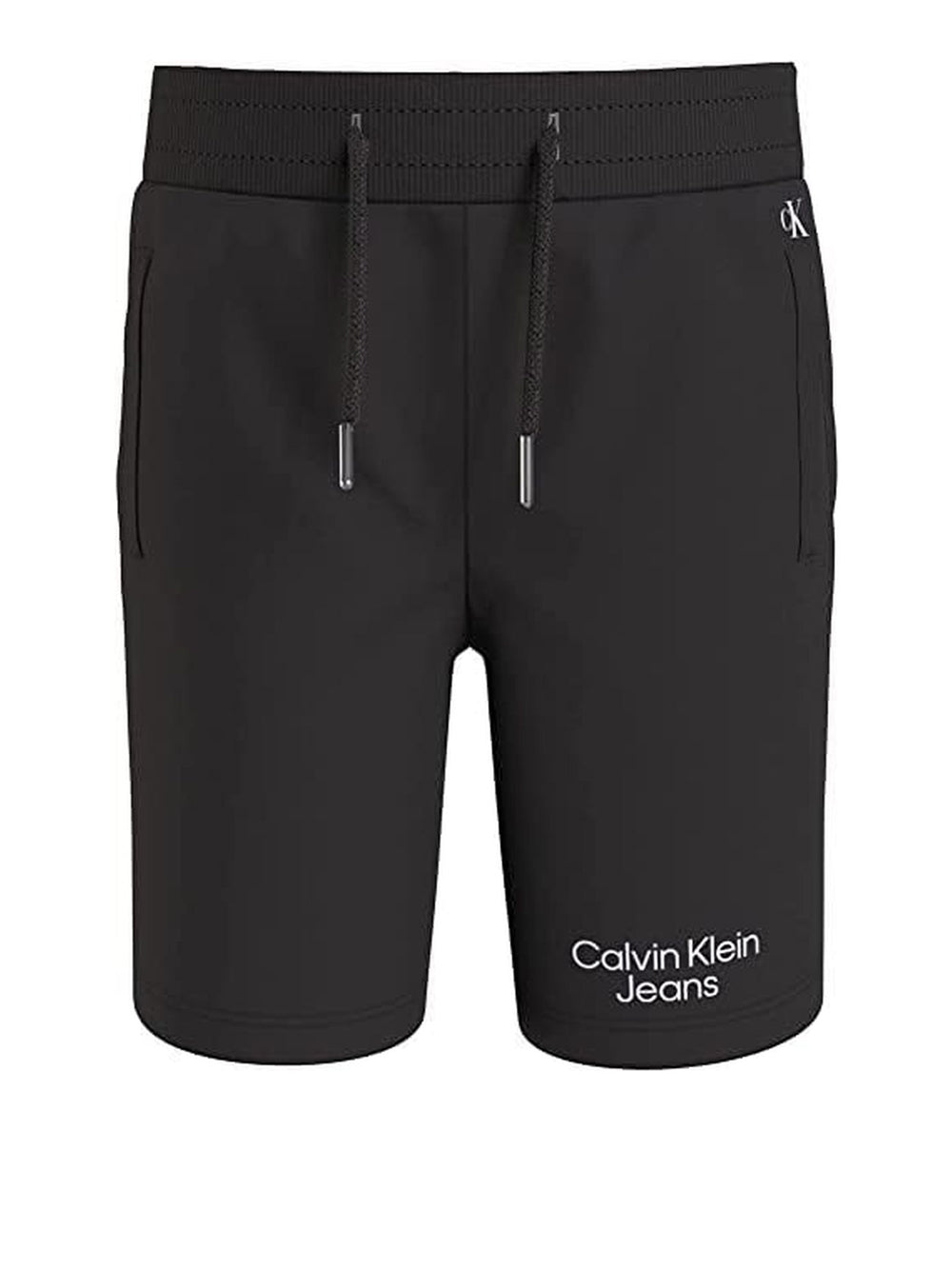 Bermuda Calvin Klein Bambino Stack Logo Nero Calvin Klein  Angolo dello Sport